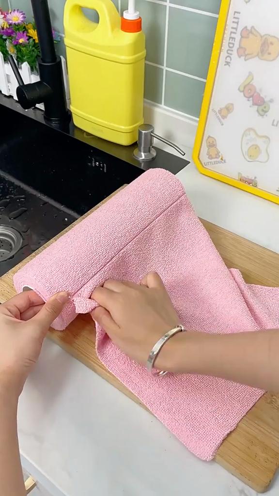 Trapos de cocina Paño antiadherente para lavar aceite Paño para limpieza del hogar Paño de microfibra reutilizable Herramientas de limpieza del hogar