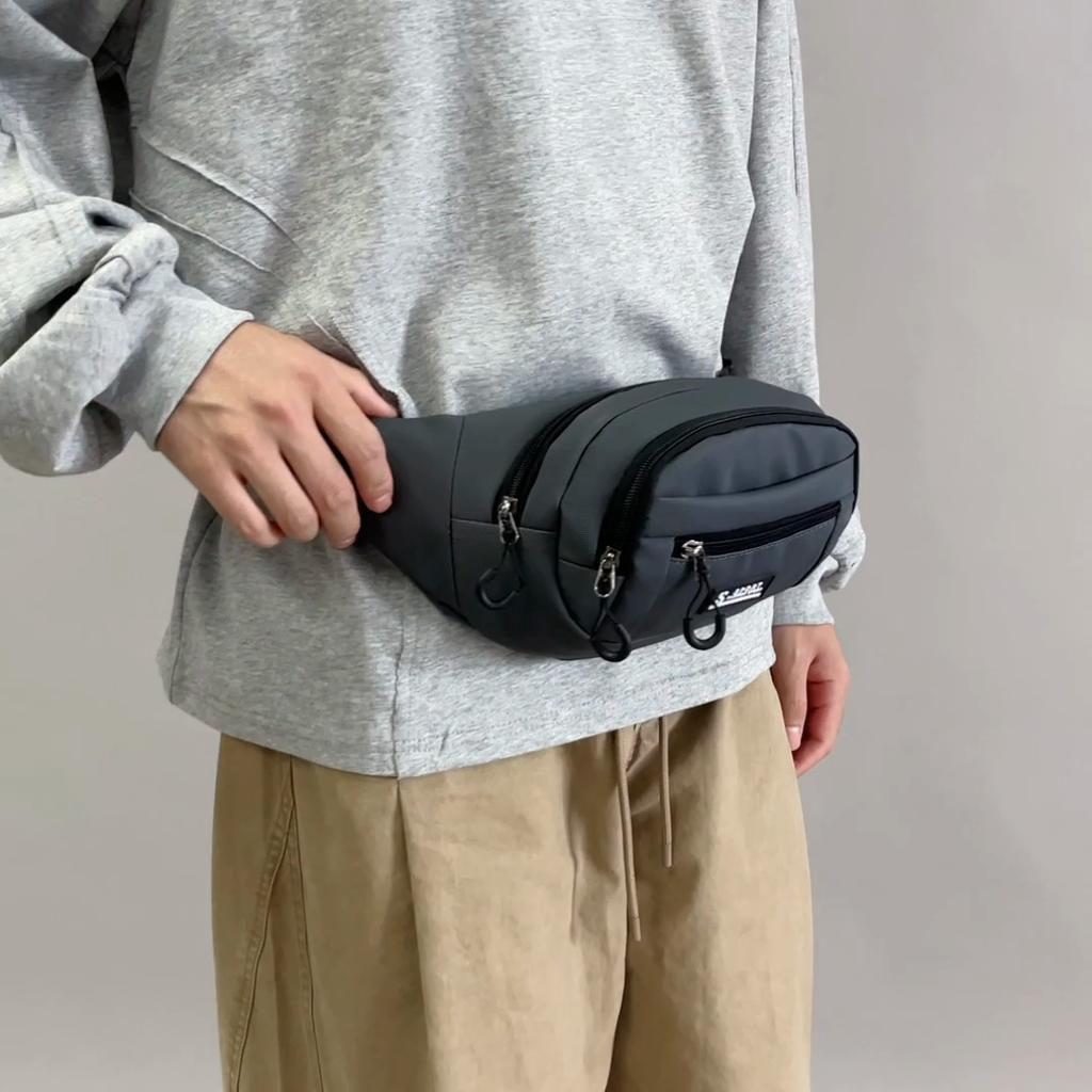 Waterproof Men's Waist Bag Multifunctional Outdoor Sports Large Capacity Chest Bag