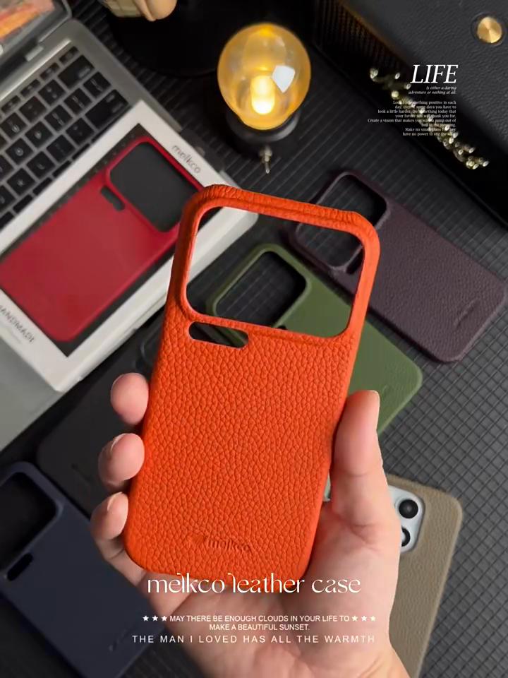 Melkco Premium Genuine Leather Case for iPhone 13 Pro Max 13Mini 12 Pro Luxury Cowhide Skin+Microfiber Inside Mobile Phone Cover