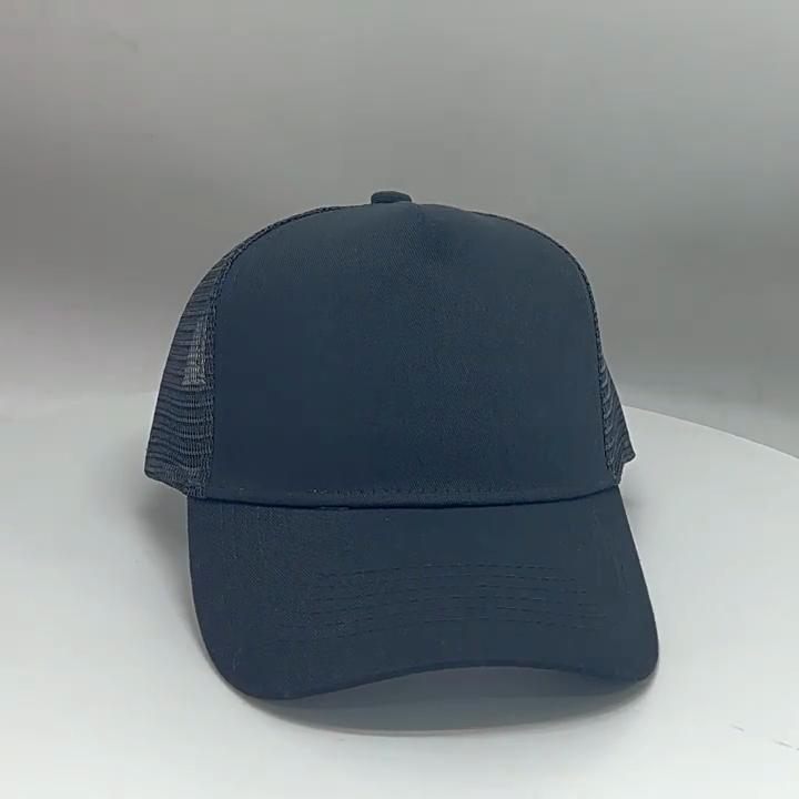 Solid Color Mesh Trucker Cap, Unisex Outdoor Breathable Baseball Cap, Available In Multiple Colors