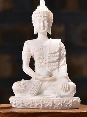 Southeast Asia Buddha Statue Ornaments Mini Zen Home Living Room Entrance Decoration Resin Craft Decorations