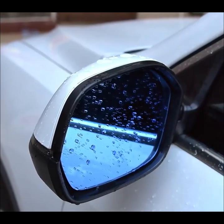 4pcs Car Side Rear View Mirror Rain Eyebrow Visor Carbon Fiber Look Sun Shadow Snow Guard Weather Shield Cover Auto Accessories