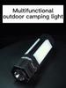 USB Rechargeable 90° Foldable Camping Light Bright Portable Outdoor Tent Lamp with Magnetic Flashlight Emergency Work Floodlight