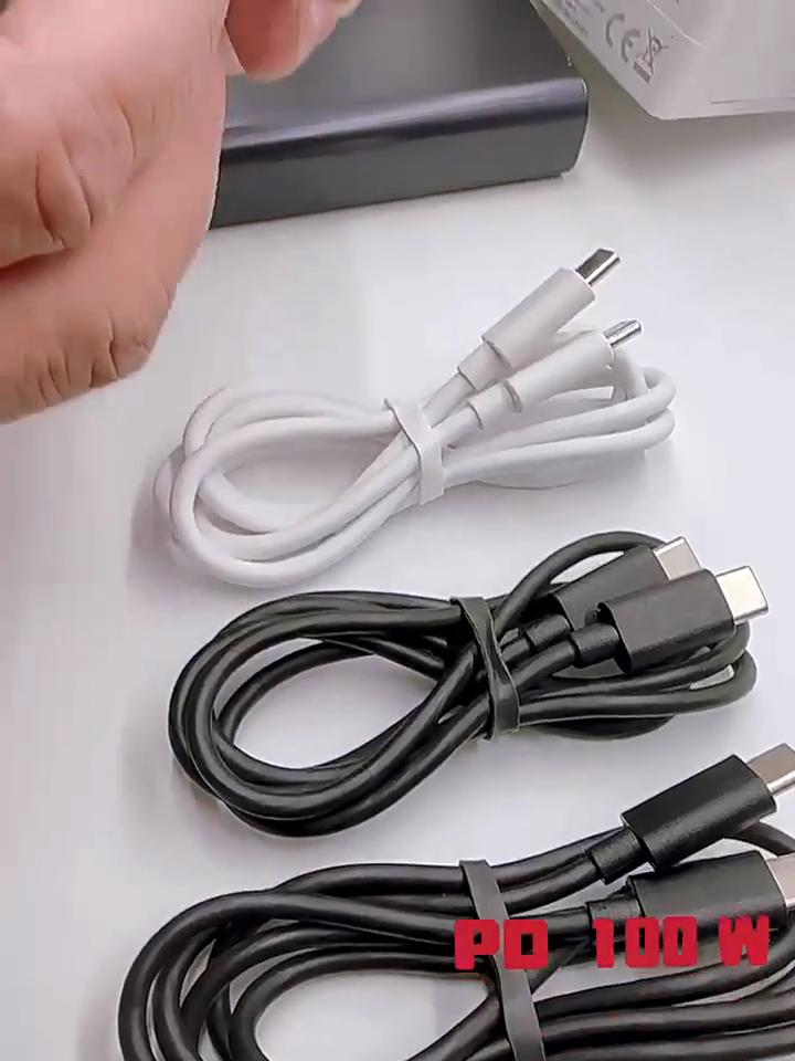 Cable USB PD100W Cable de carga rápida USB C a tipo C para Xiaomi Samsung Huawei MacBook iPad 5A Cable de teléfono móvil Cable USB tipo C
