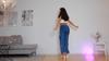 Shascullfites Women Party Club Dance Pants Zipper Long Jeans Women Unique Dark Blue Denim Pants Hot Streetwear