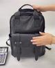 Zaino da Uomo in Vera Pelle 15 Pollici Borsa da Lavoro Zaino per Tablet Computer Pelle Bovina Zaino Sportivo