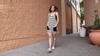 Damen Tenniskleid Sportlicher Mini-Strampler mit integriertem Höschen Sommerurlaubs-Outfit