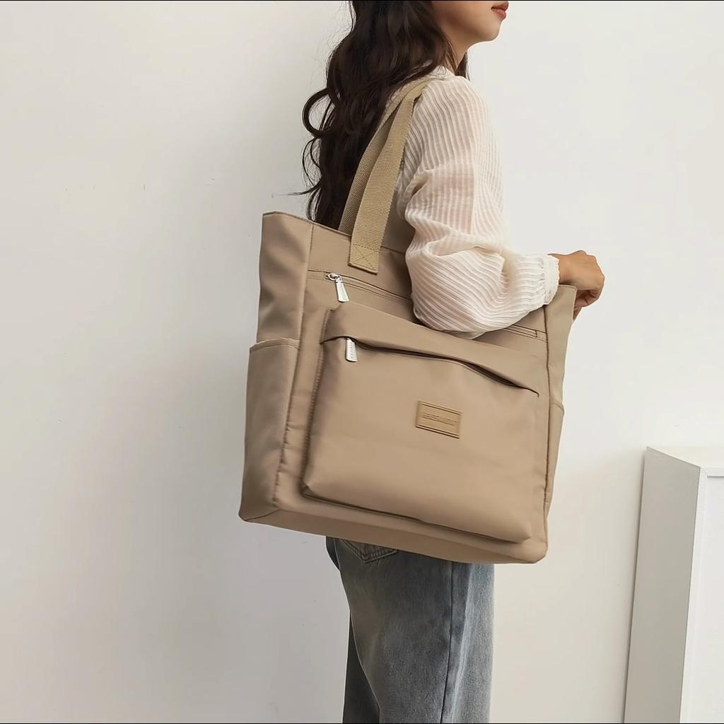Bolso de Hombro para Mujer Bolso Tote de Gran Capacidad Bolso de Mano de Nailon Repelente al Agua