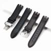 Cuero Genuino para Swatch YTS401/402/409/713 YTB400 Correa de Reloj con Hebilla de Pin/Plegable Brazalete Accesorios para Reloj 20mm