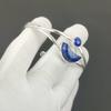Natürlicher Lapislazuli Edelstein Handgefertigter Armreif 925 Sterlingsilber Armreif, Lapislazuli Armband für Ehefrau, Unisex Armreif, Party-Wear Geschenk