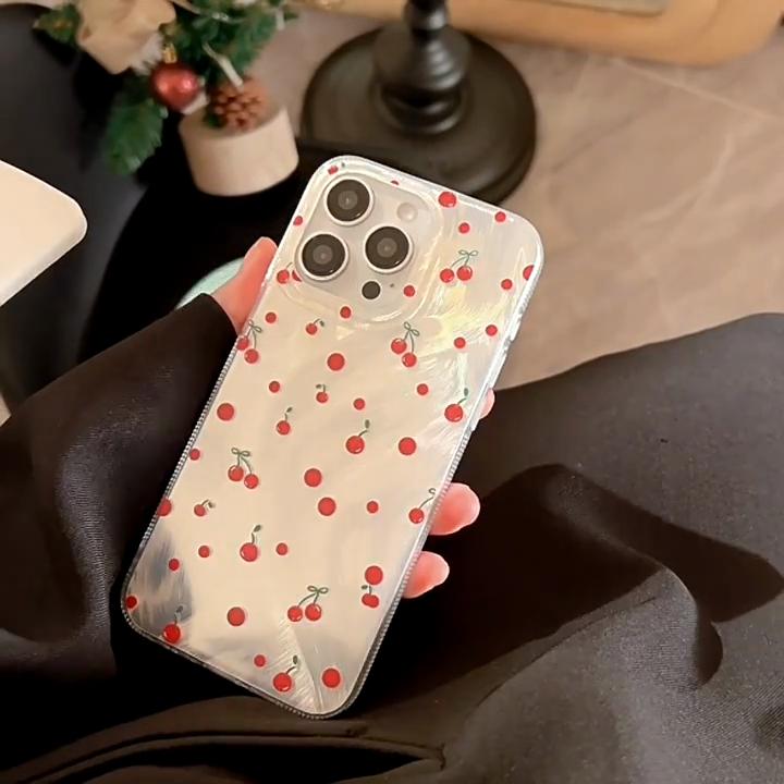 Art Roter Punkt Kirschhülle für iPhone 17 iPhone 17 Pro Max