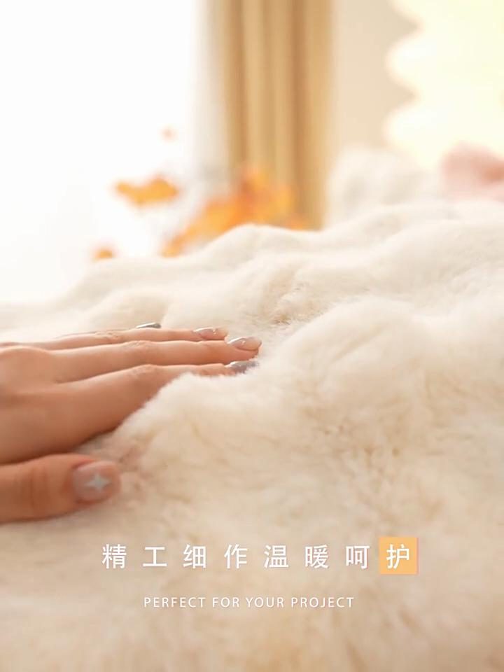 Universal Square Shape Plush Sofa Cover Thicken Rabbit Sofa Towe Winter for Living Room L Non-slip Sofa Mat Sofa Blanket Couch Cushion