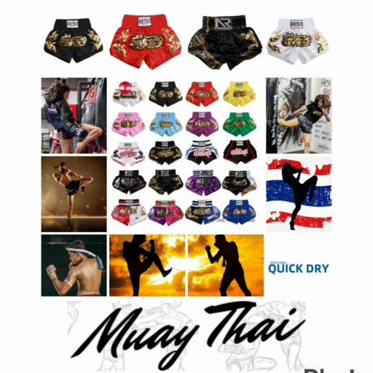 Muay Thai Shorts Pants Kickboxing Boxing MMA UFC Martial Arts Fight Unisex Men Women Kid Quick Dry Print Elastic High Waist Polyester Training