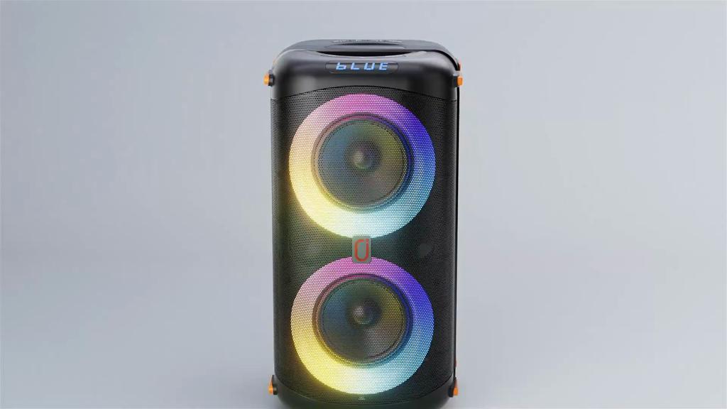Karaoke Machine with 2 Wireless Microphones, Portable Bluetooth 5.3 Karaoke Speaker for Home Party Outdoors, PA System for Adults with Echo Adjustment