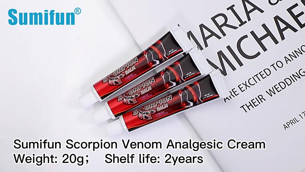 2026 NewS Design Scorpion Venom Pain Relief Ointment Joint Knee Back Muscle Analgesic Treatment Cream 20g