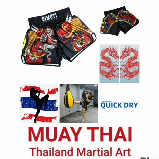 Twin Dragons Muay Thai Kickboxen Boxen MMA UFC Lässige Shorts Fitnessstudio Sport Unisex Herren Damen Workout Schnelltrocknend Druck Elastischer Hoher Bund Training