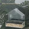 Bird Feeder Acrylic Transparent Window Bird Feeder Tray Bird House Pet Feeder Suction Cup Installation House Type Feeder Transparent Birdcage
