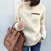 New Sweater from Foreign Trade Source Women's Fashion Zipper High Collar Bottom Casual Hoodies