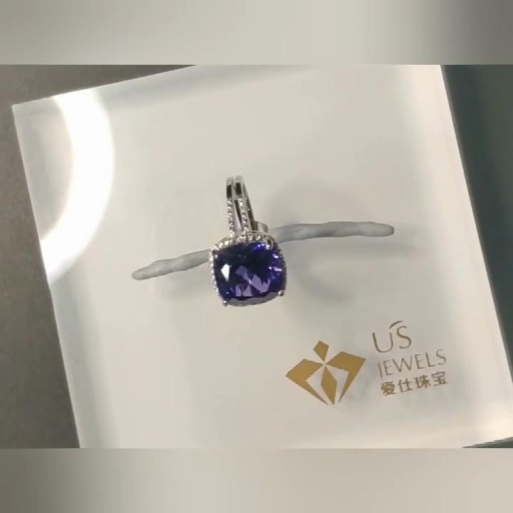 Umcho Bagues de luxe en Tanzanite pour femmes, bijoux de fiançailles en argent Sterling 925 véritable et solide