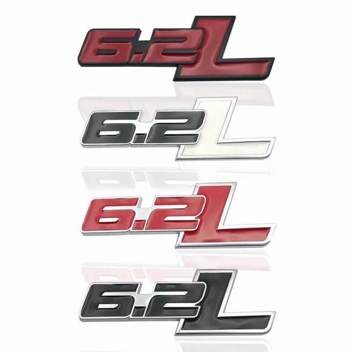 3D Metal Car Styling Stickers Emblem Trunk Badge Decal For C7 Camaro 2011-2015 6.2 L F150 6.2L Auto Accessories