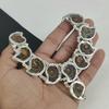 Natural Ammonite Gemstone Handmade 925 Sterling Silver Electroform Necklace, Ammonite Silver For Wife Unisex Necklace, Party Wear Gifts
