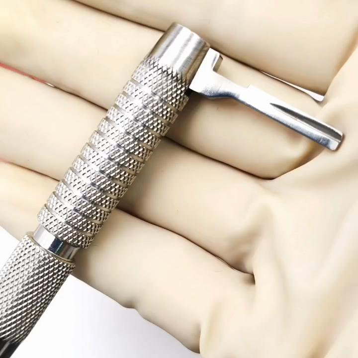 Mâner pentru bisturiu dentar Nr.3 și Nr.4 Mâner pentru lamă de stomatolog Instrument chirurgical pentru mâneră orală dentară Instrumente pentru dentist din oțel inoxidabil
