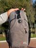 ALPINT MOUNTAIN Crossbody Bag, Chest Pack, Shoulder Bag, Portable Cycling Backpack, Casual Commuter Bag, Gray