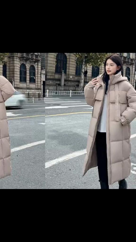 Winter Warmth Korean Style Loose Cotton Coat for Women with Hong Kong Style, Mid-Length