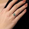 Natural jadeite s925 sterling silver butterfly ring silver inlaid egg surface versatile fashion adjustable ring accessories women's daily jewelry gift