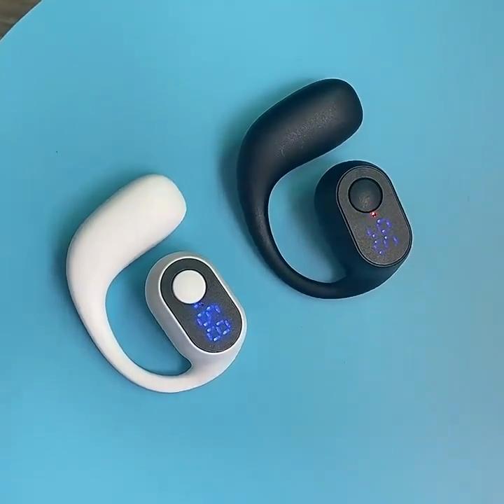 1Pc Bluetooth Wireless Earbuds for Business Soft Adjustable Comfort, HD Calls with Digital Display Charging Case, Semi-Open Design for Mobile Phones
