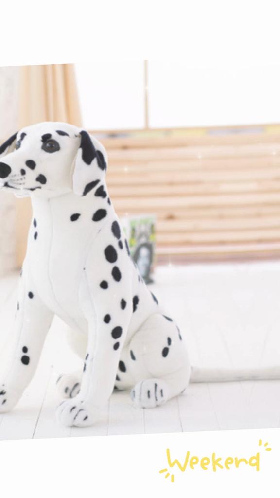 Lifelike Stuffed Animal Dog Plush Toy 50cm Standing Dog Soft And Cozy Kids Gift